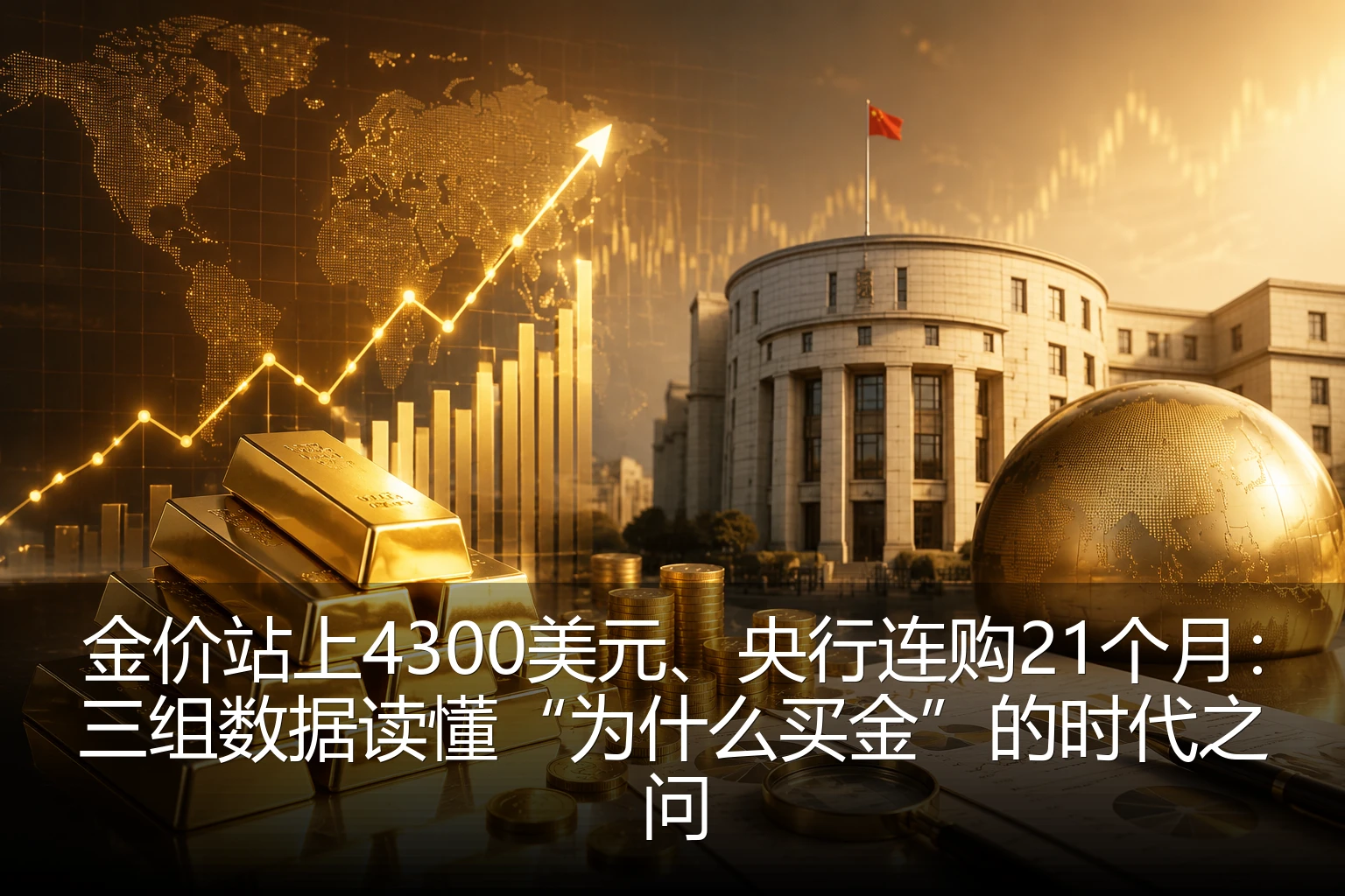 金价站上4300美元、央行连购21个月：三组数据读懂“为什么买金”的时代之问