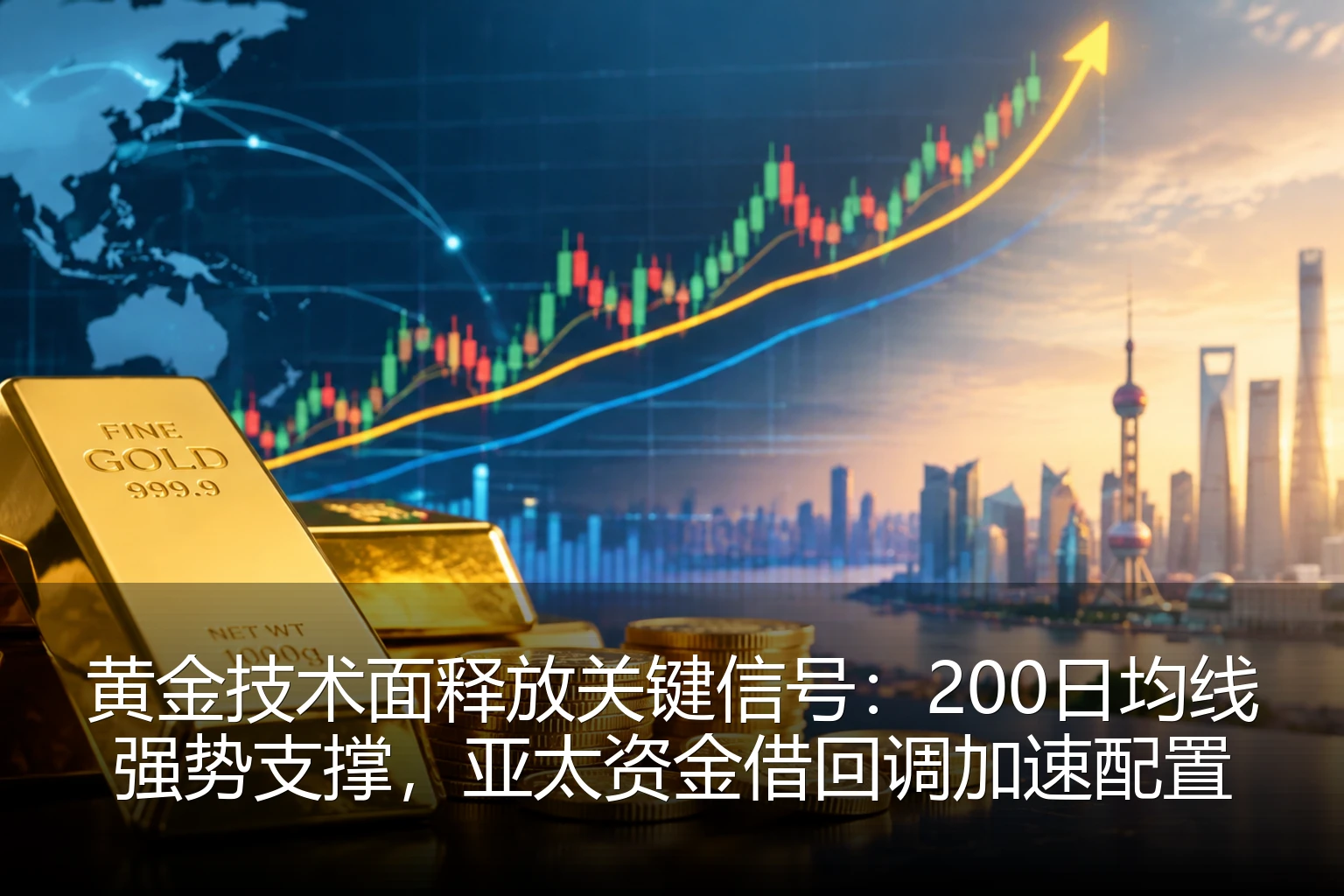 黄金技术面释放关键信号：200日均线强势支撑，亚太资金借回调加速配置